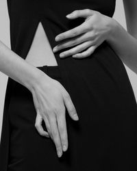 Close-up of woman hands