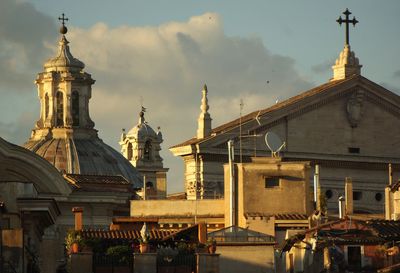 View of cathedral against cloudy sky