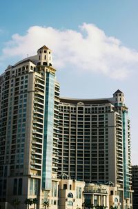 Low angle view of buildings against sky