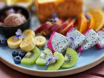Close-up of food in plate