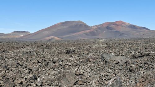 Scenic view of desert against sky