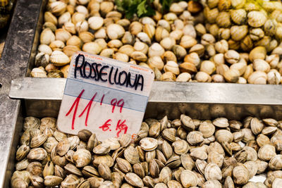 Close-up of fruits for sale at market stall