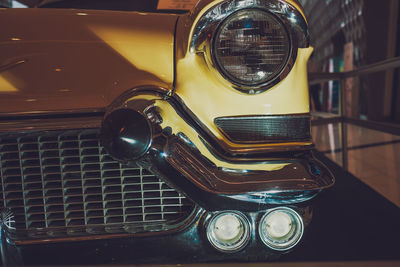 High angle view of vintage car