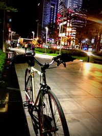 City street at night