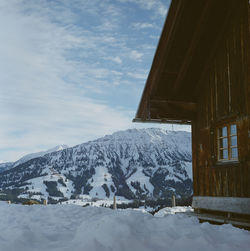 Winter hut on film