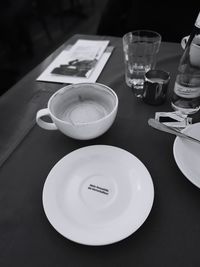 Close-up of tea served on table