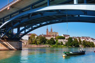 View of bridge over river