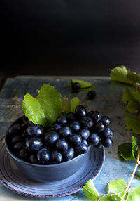 Close-up of fruits on table