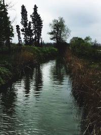 Scenic view of river against sky