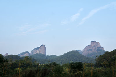 Scenic view of mountain against sky