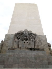 Low angle view of statue of building