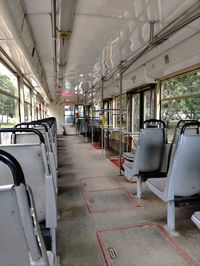 Interior of train