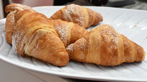 Close-up of bread on plate