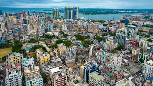 Aerial view of dar es salaam, tanzania