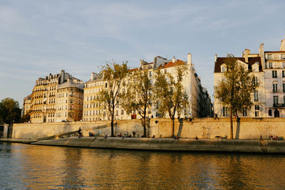 Buildings at waterfront