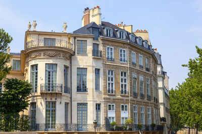 Low angle view of building against sky