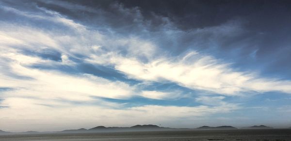 Low angle view of sky over land