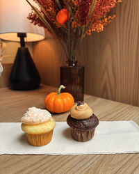 Close-up of food on table