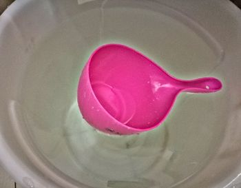 High angle view of ice cream