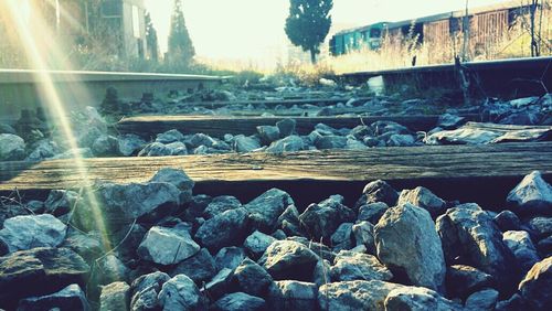 Rocks in water