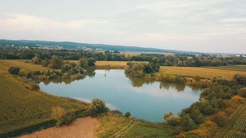 Scenic view of landscape against sky