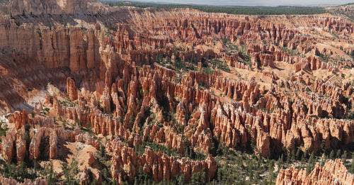 Panoramic view of rock formations