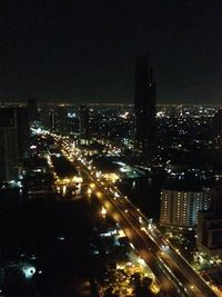 City street at night