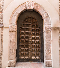 Entrance of historic building