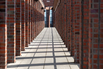 Rear view of shadow on footpath