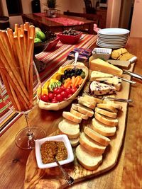 Variety of food in tray