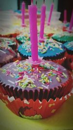 Close-up of multi colored decorations