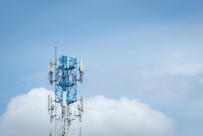 Telecommunication equipment for 5g radio network. telecommunication tower. antenna for wireless 