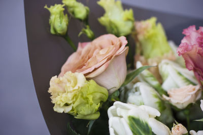 The large bouquet of ashen roses, rustic, boho chic