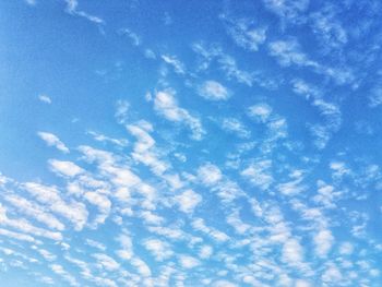 Low angle view of cloudy sky