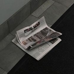 High angle view of papers on table