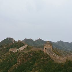 Great wall of china against clear sky