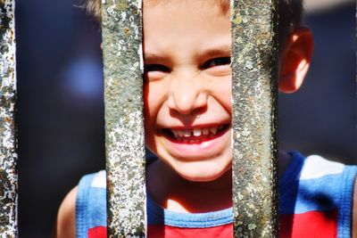 Close-up portrait of boy