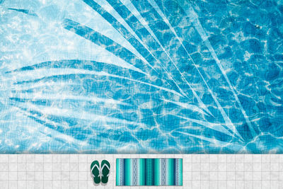 Directly above shot of swimming pool
