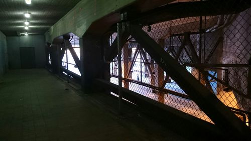 Interior of illuminated building