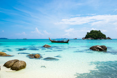 Scenic view of sea against sky