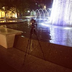 Fountain in water
