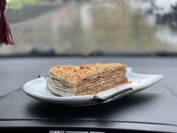 Birthday cake.  dessert in the car.