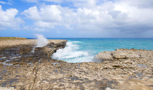 Scenic view of sea against sky