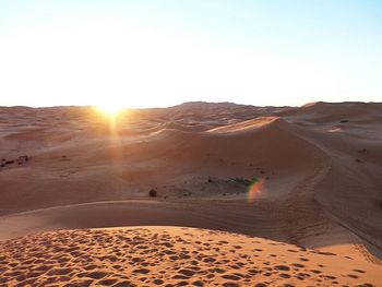 Scenic view of desert