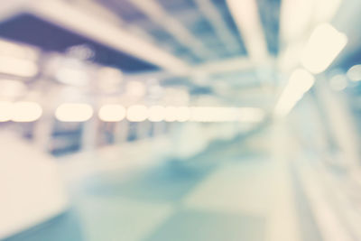 Defocused image of illuminated building