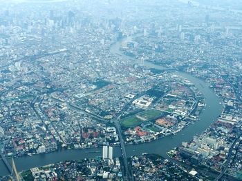 Aerial view of city