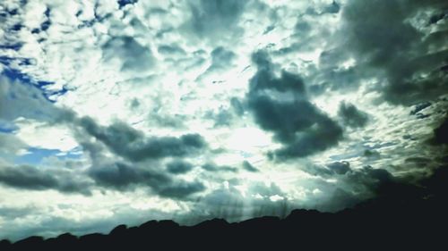 Low angle view of clouds in sky