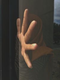 Close-up of human hand