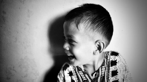 Close-up of cute boy