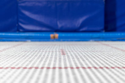 Close-up of table and swimming pool